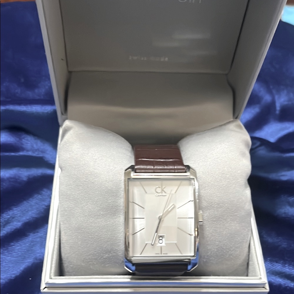 Calvin Klein Men's Brown Leather Watch